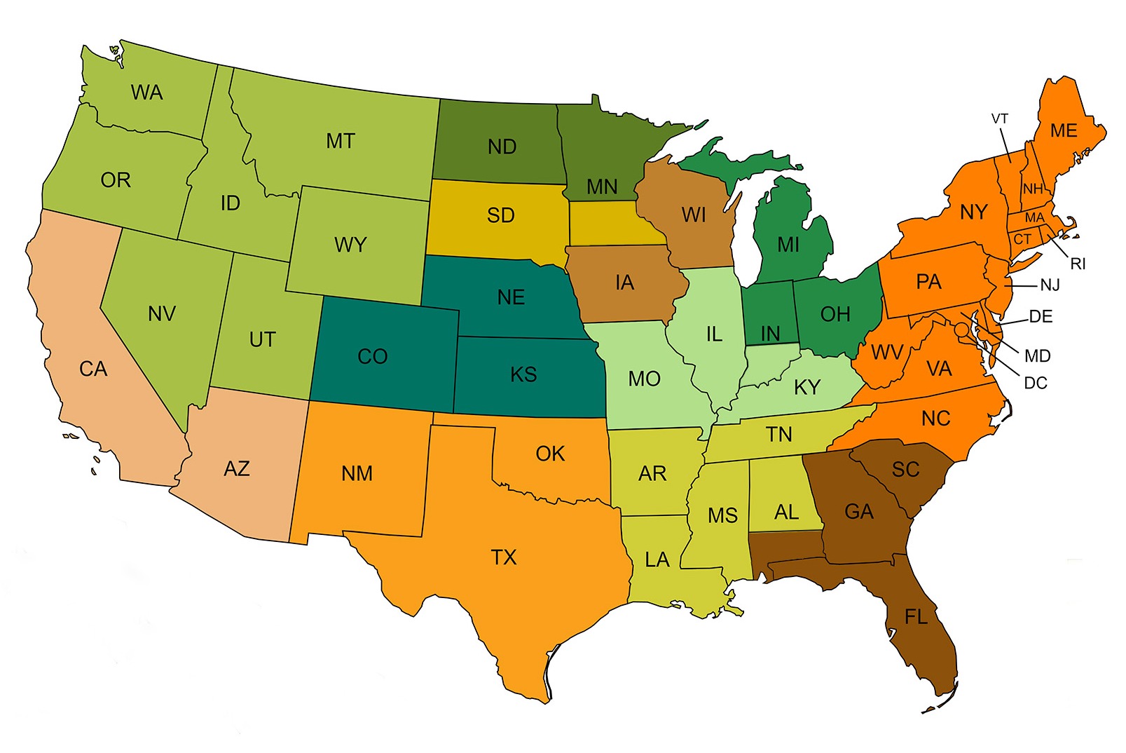 2022 Vive Sales Territory Map_BLANK_CA Addition 2022 Vive Sales Territory Map_BLANK_CA Addition