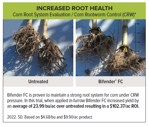 Corn LP graphic Bifender FC Root Health