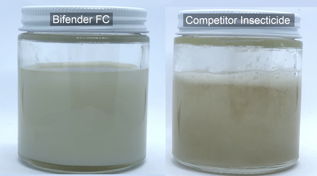 Bifender FC vs competitor insecticide Timelapse